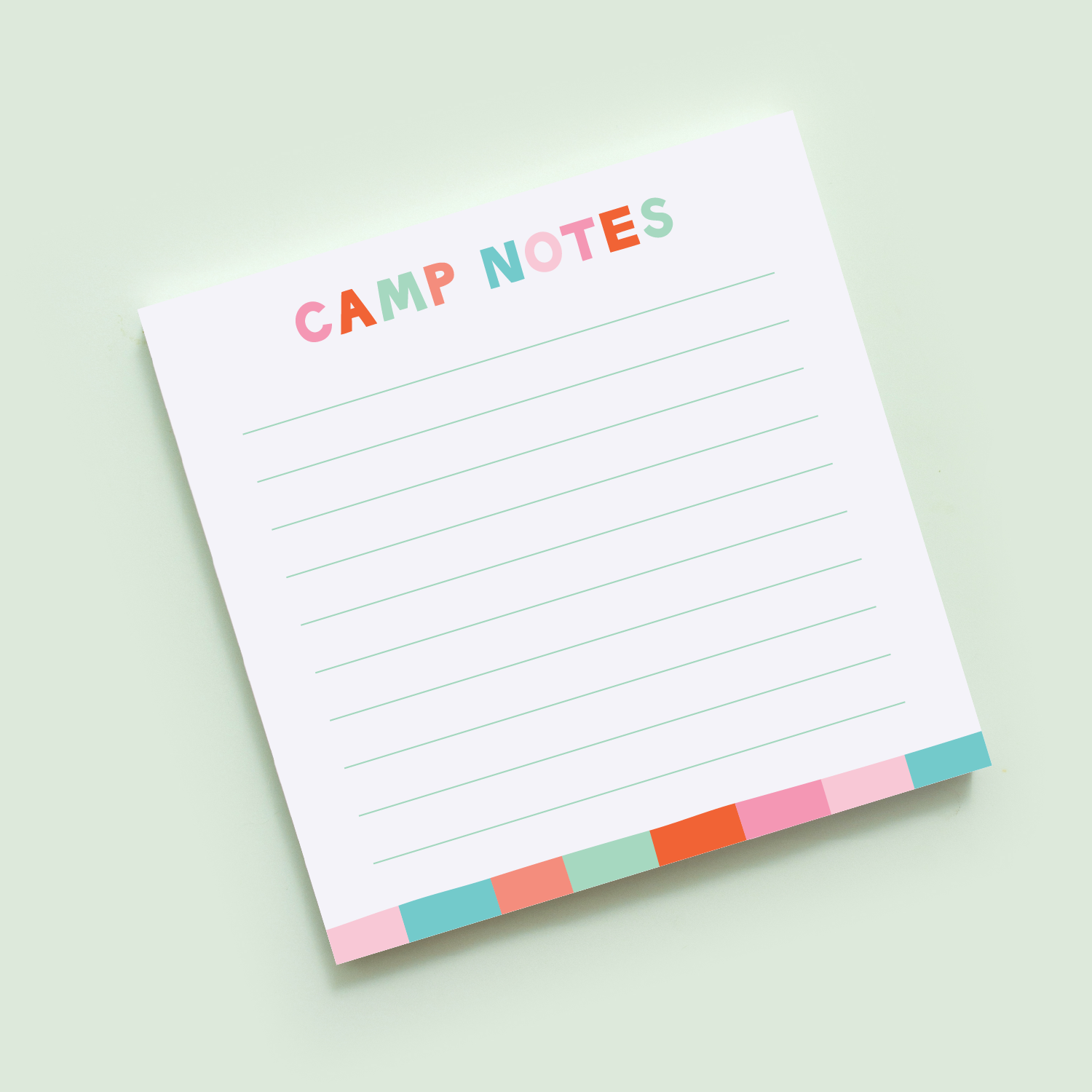 Camp Vibes Square Notepad