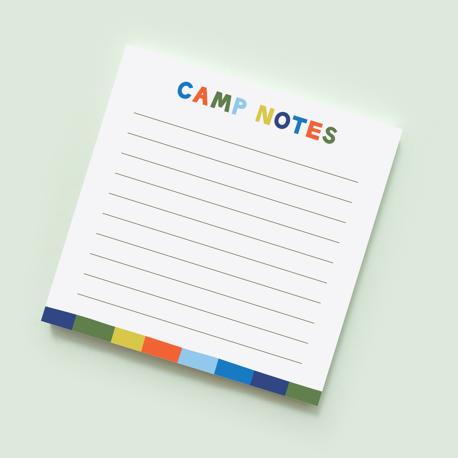 Camp Vibes Square Notepad