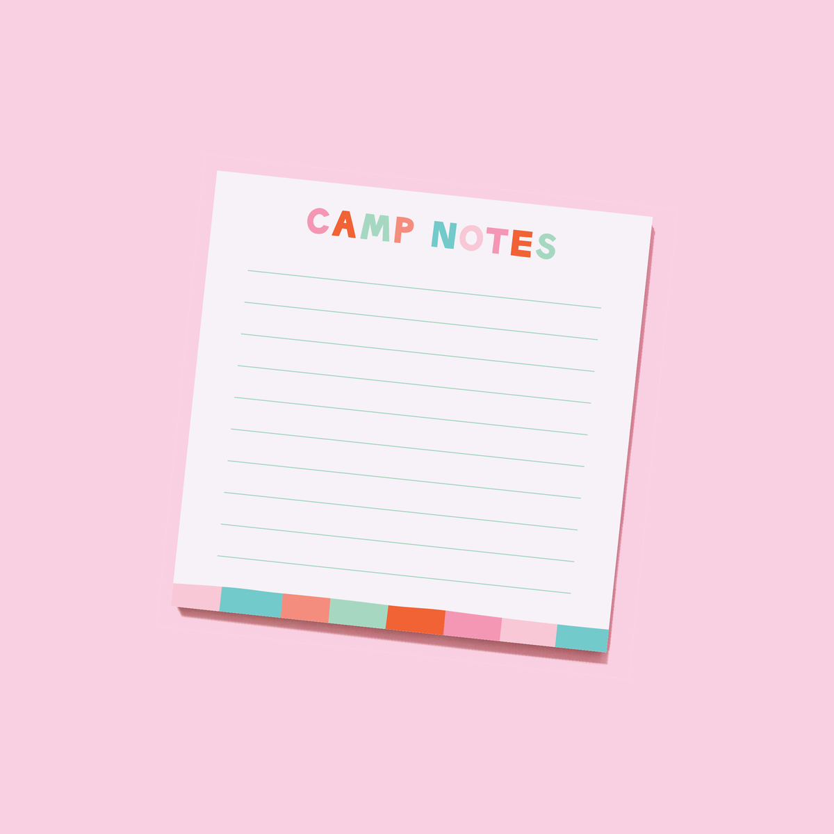 Camp Vibes Square Notepad