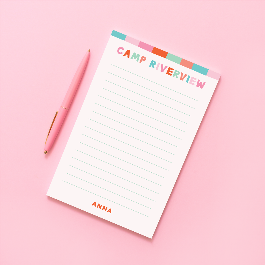 Camp Vibes Personalized Notepad