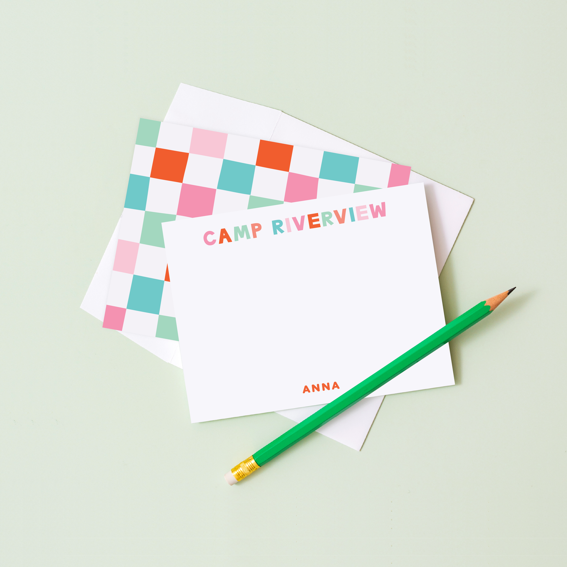 Camp Vibes Personalized Stationery