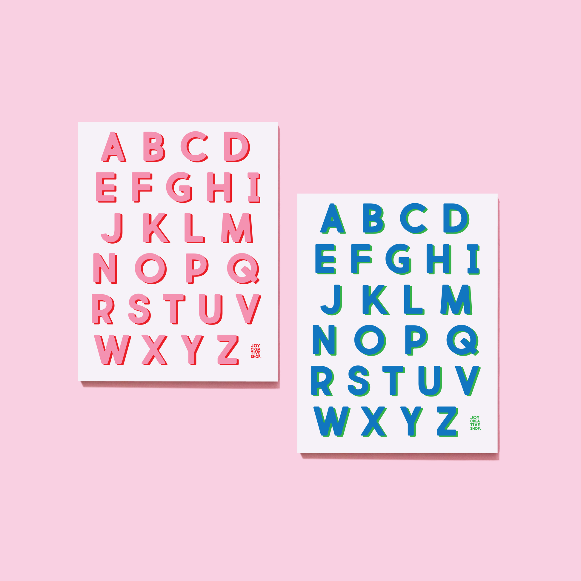 JCS x Cassie Sugarplum Vinyl Alphabet Stickers - A thru Z
