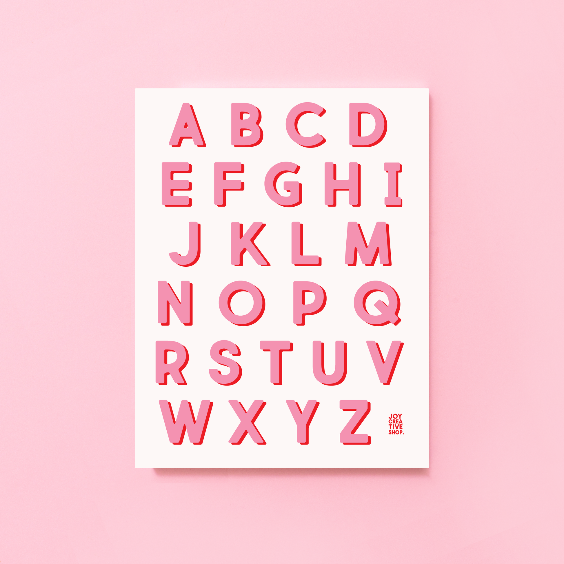 JCS x Cassie Sugarplum Vinyl Alphabet Stickers - A thru Z