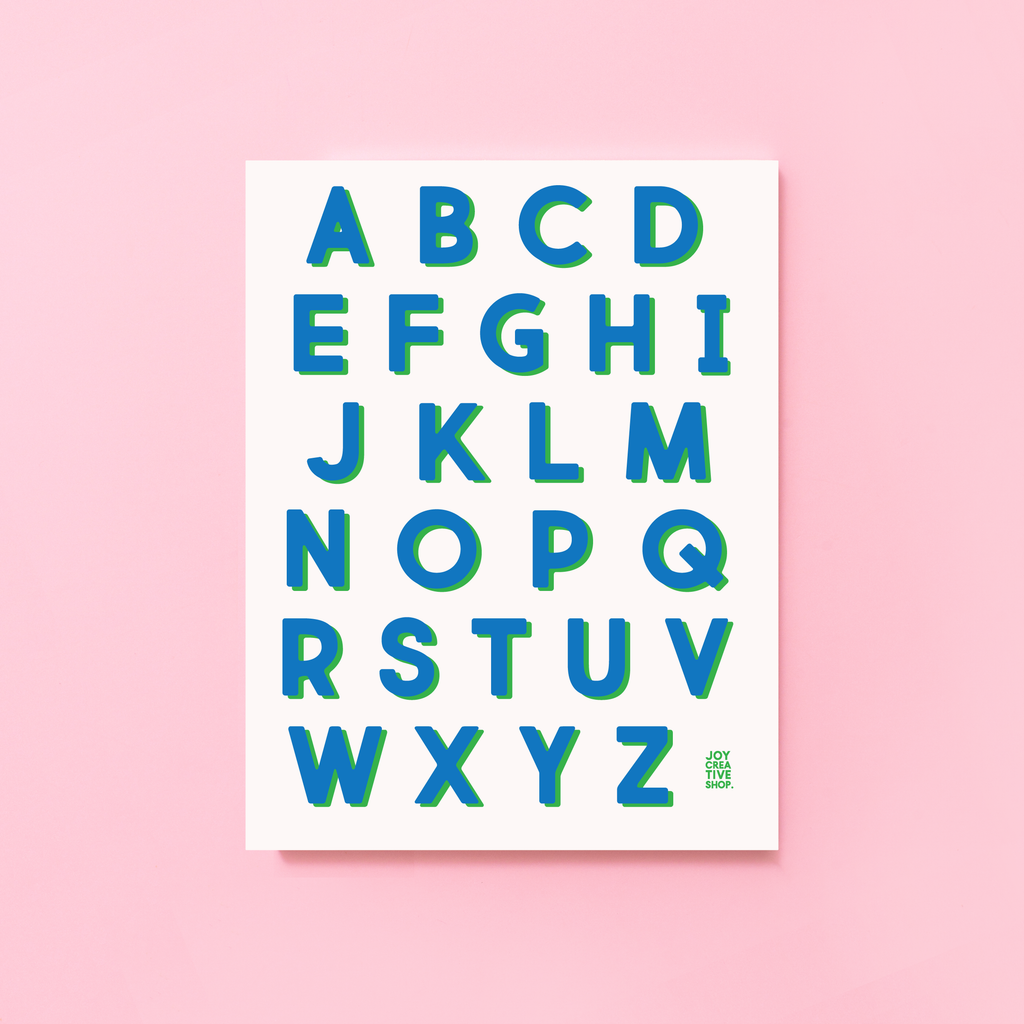 JCS x Cassie Sugarplum Vinyl Alphabet Stickers - A thru Z