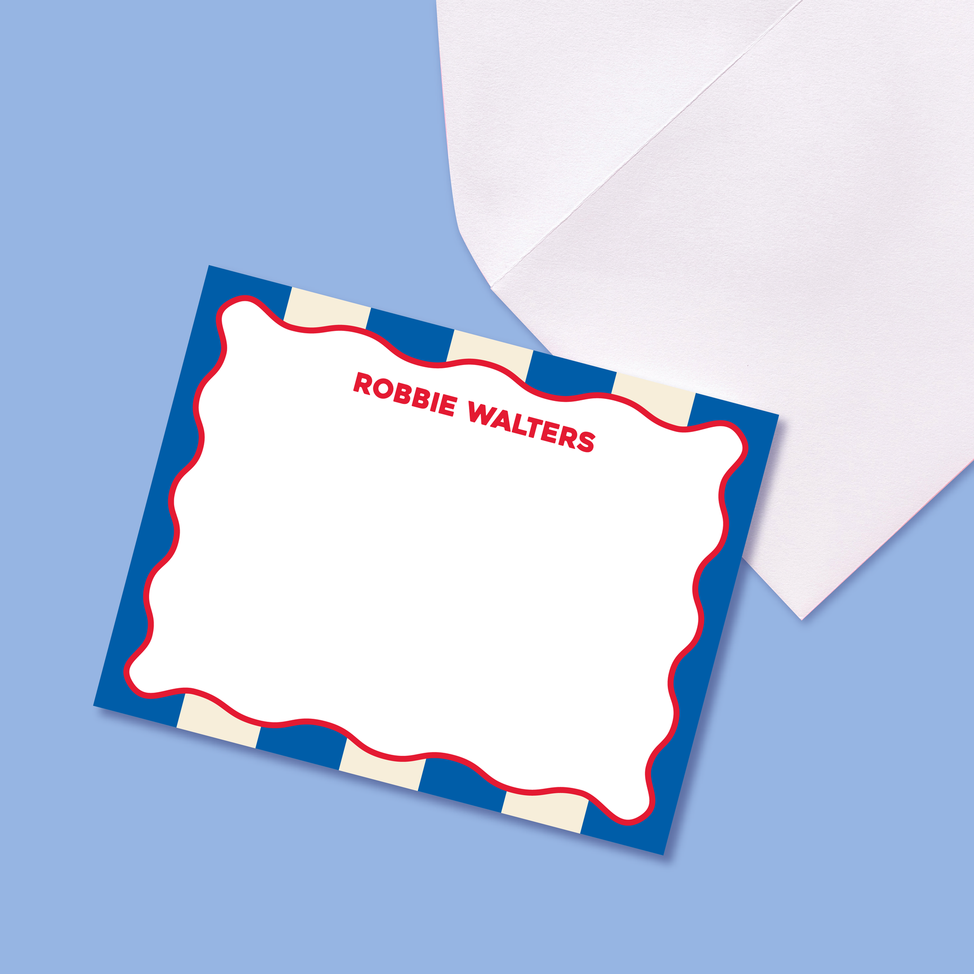 Collegiate Wavy Cabana Stripe Notepad