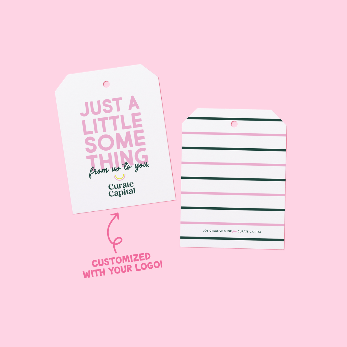 Personalized Branded Just a Little Something Gift Tags
