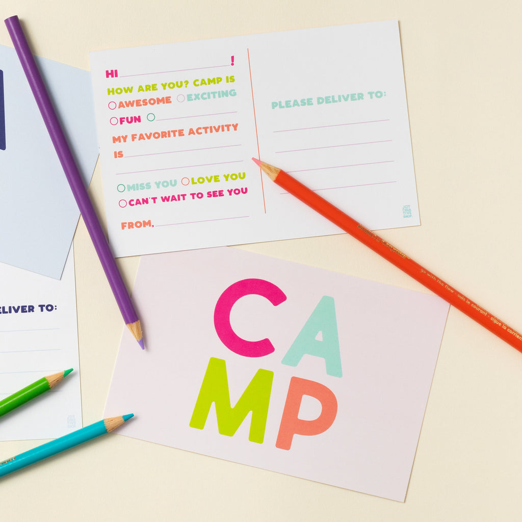 Camp Postcard - Pink