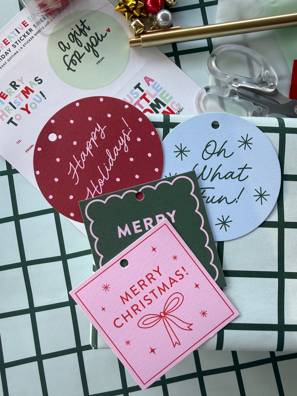JCS x All Things Wrapped Holiday Tags Set