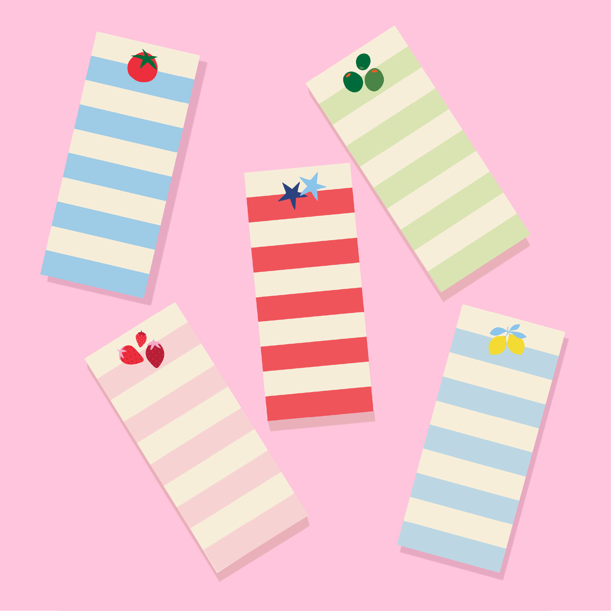 Farmers Market Tall & Skinny Notepads