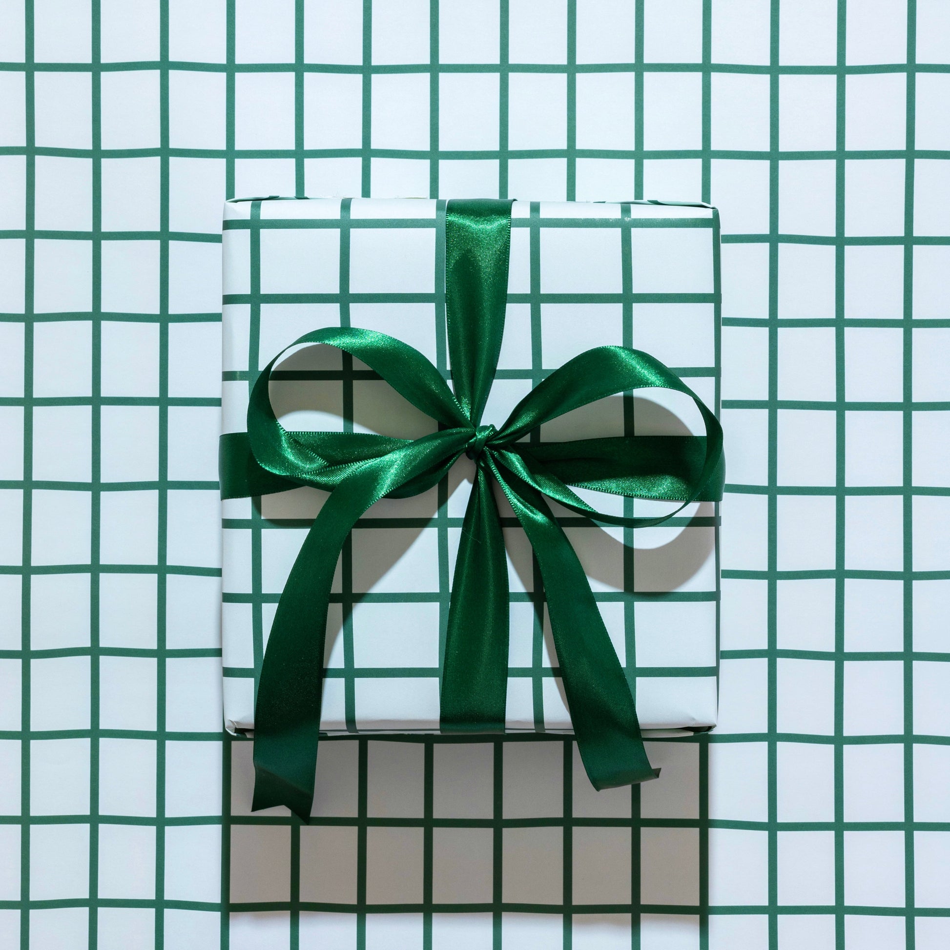 Gift Wrap Sheets - Mint Grid
