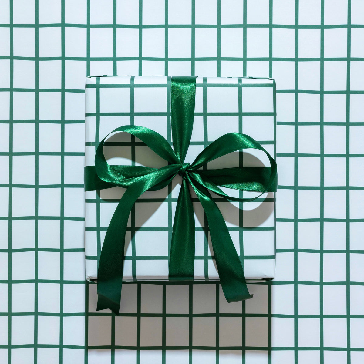 Gift Wrap Sheets - Mint Grid