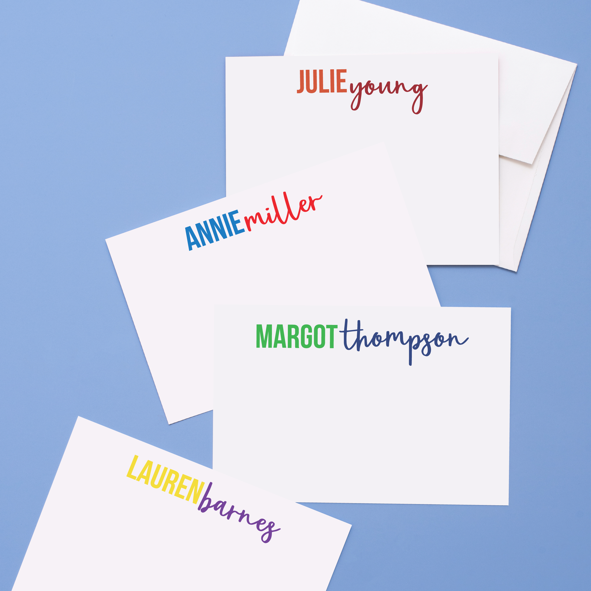 Collegiate Block and Script Stationery