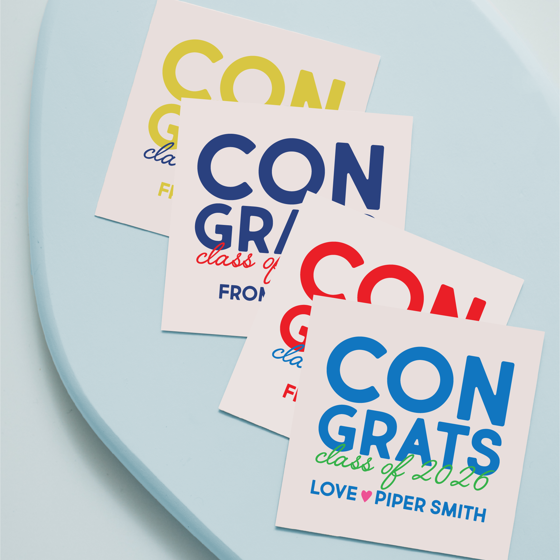 Graduation Gift Tag & Sticker Bundle | Congrats Class of 2026