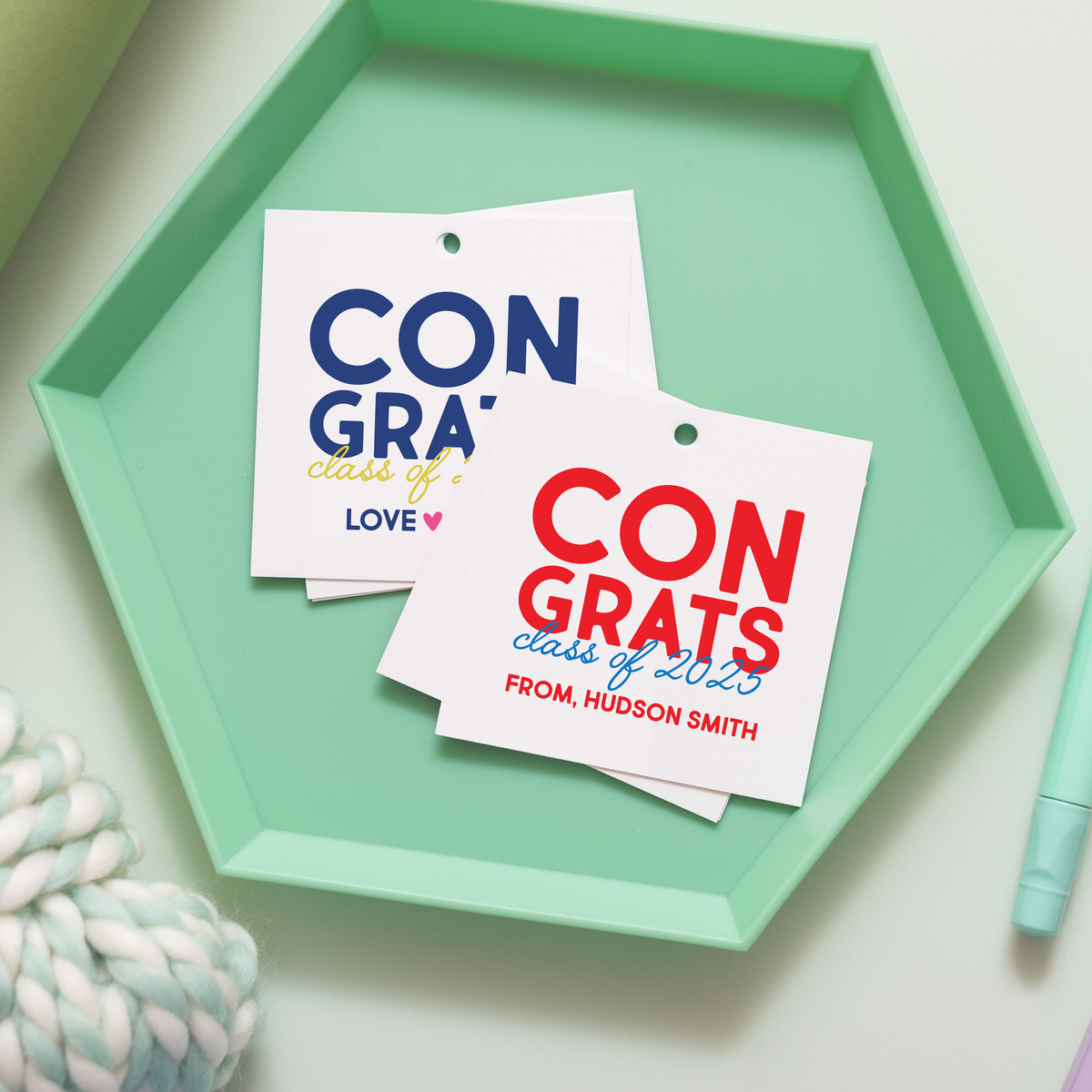 Congrats Class of 2025 Graduation Gift Tag