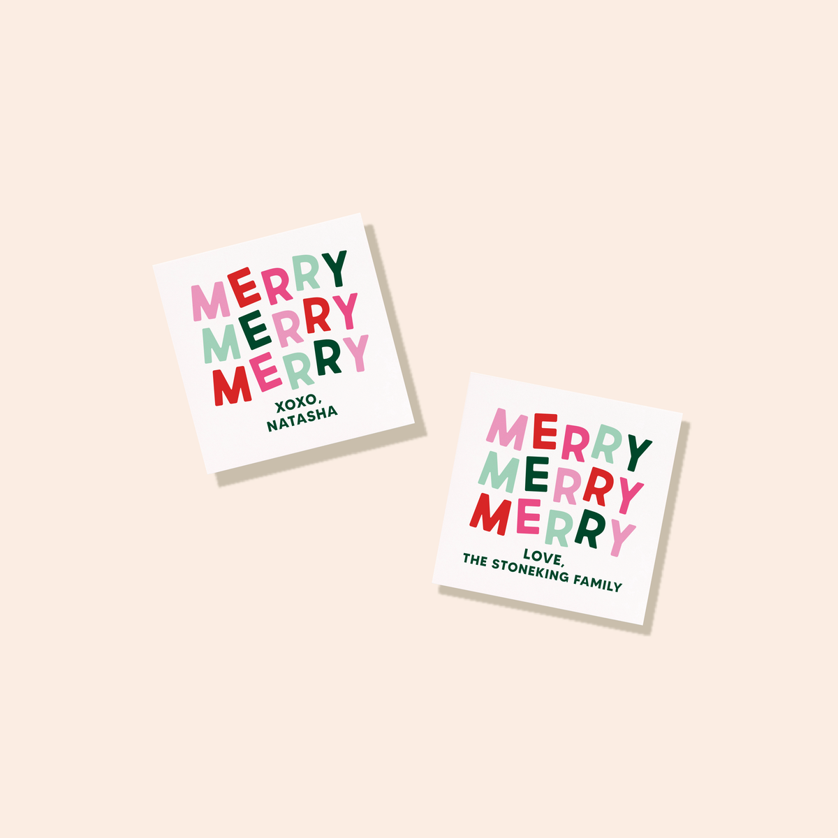 JCS x @nashvilletash Merry Merry Personalized Sticker
