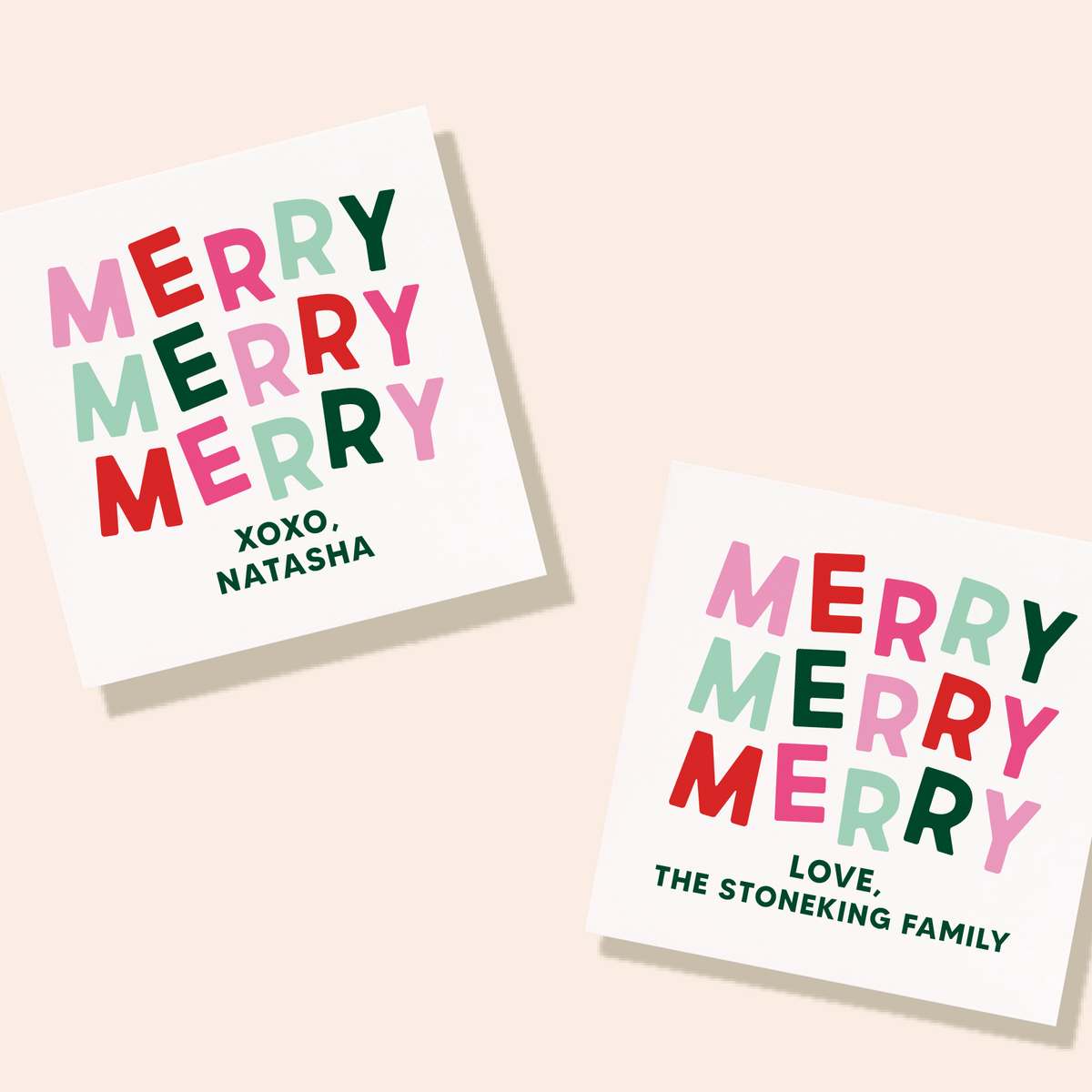 JCS x @nashvilletash Merry Merry Personalized Sticker
