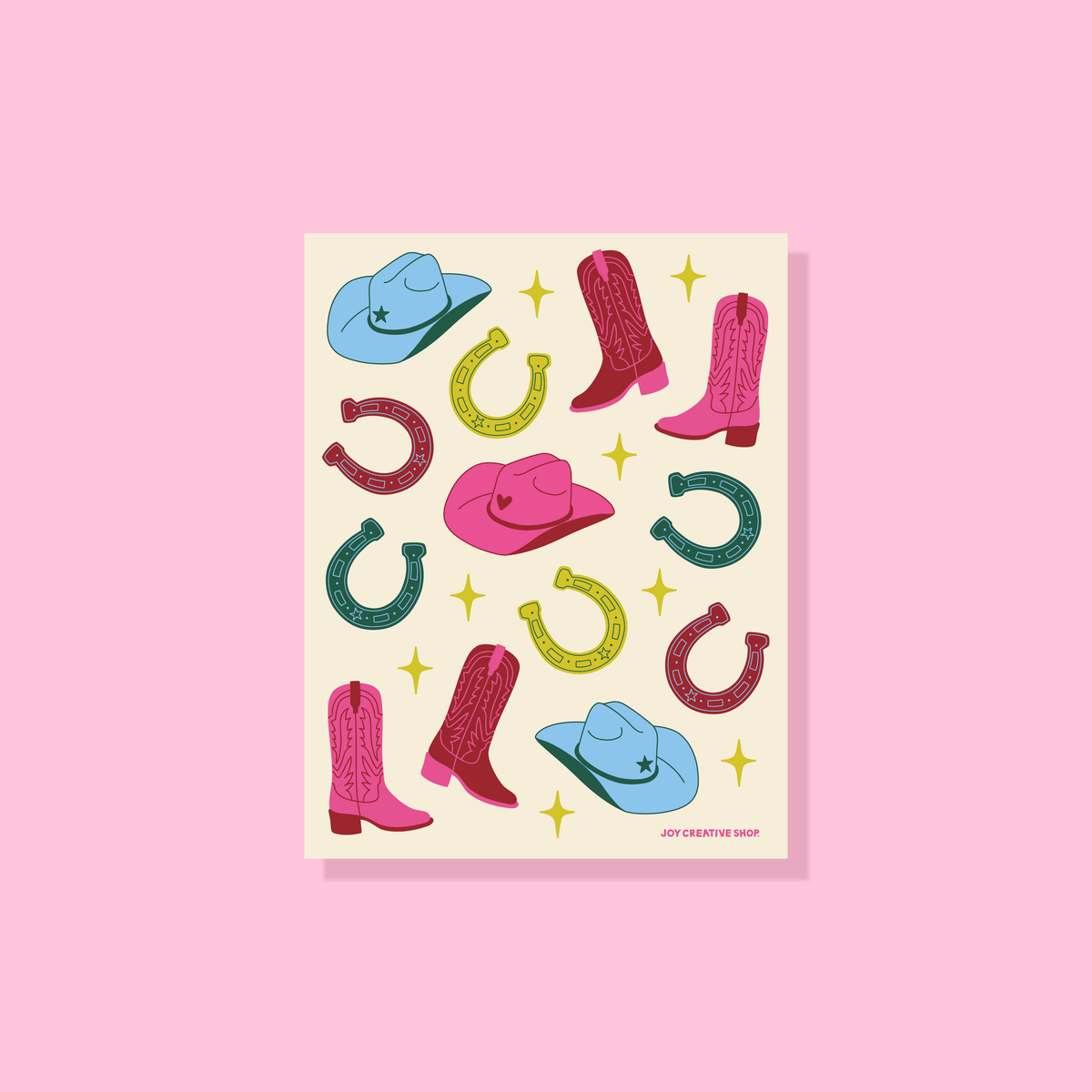 Texas / Cowgirl Sealing Stickers