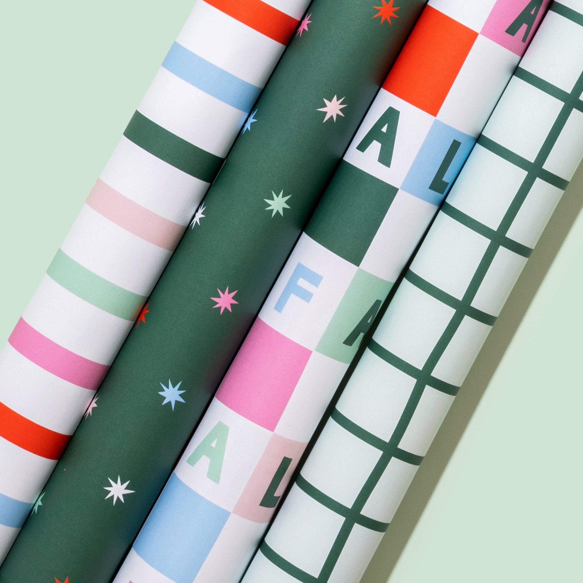 Holiday Gift Wrap Sheets Assorted Bundle
