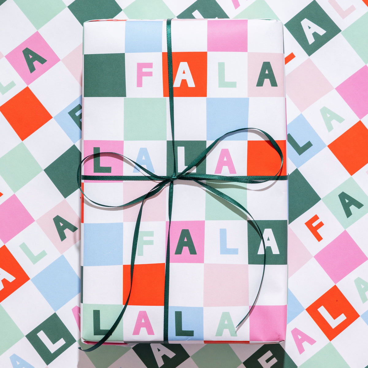 Gift Wrap Sheets - Holiday Check