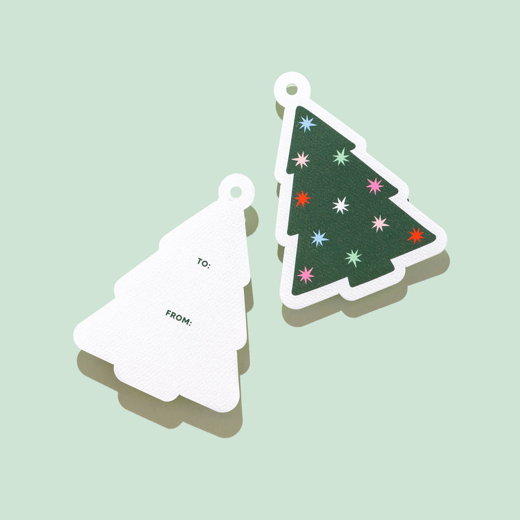 Christmas Tree Die Cut Tags