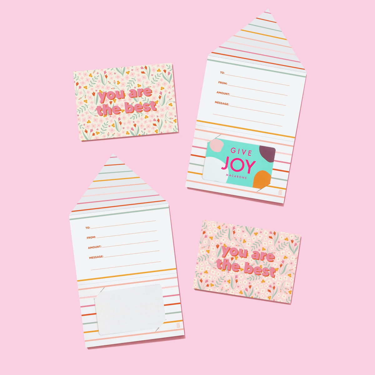 Floral Gift Card Holders