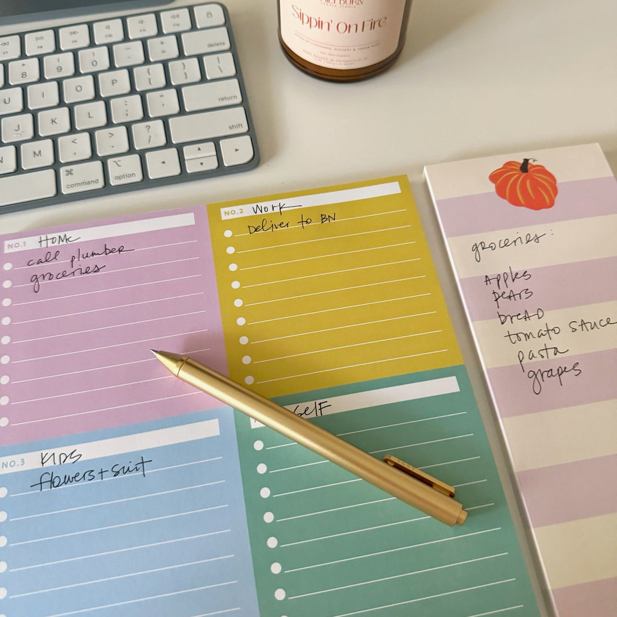 Fall 4 Part List Making Notepad