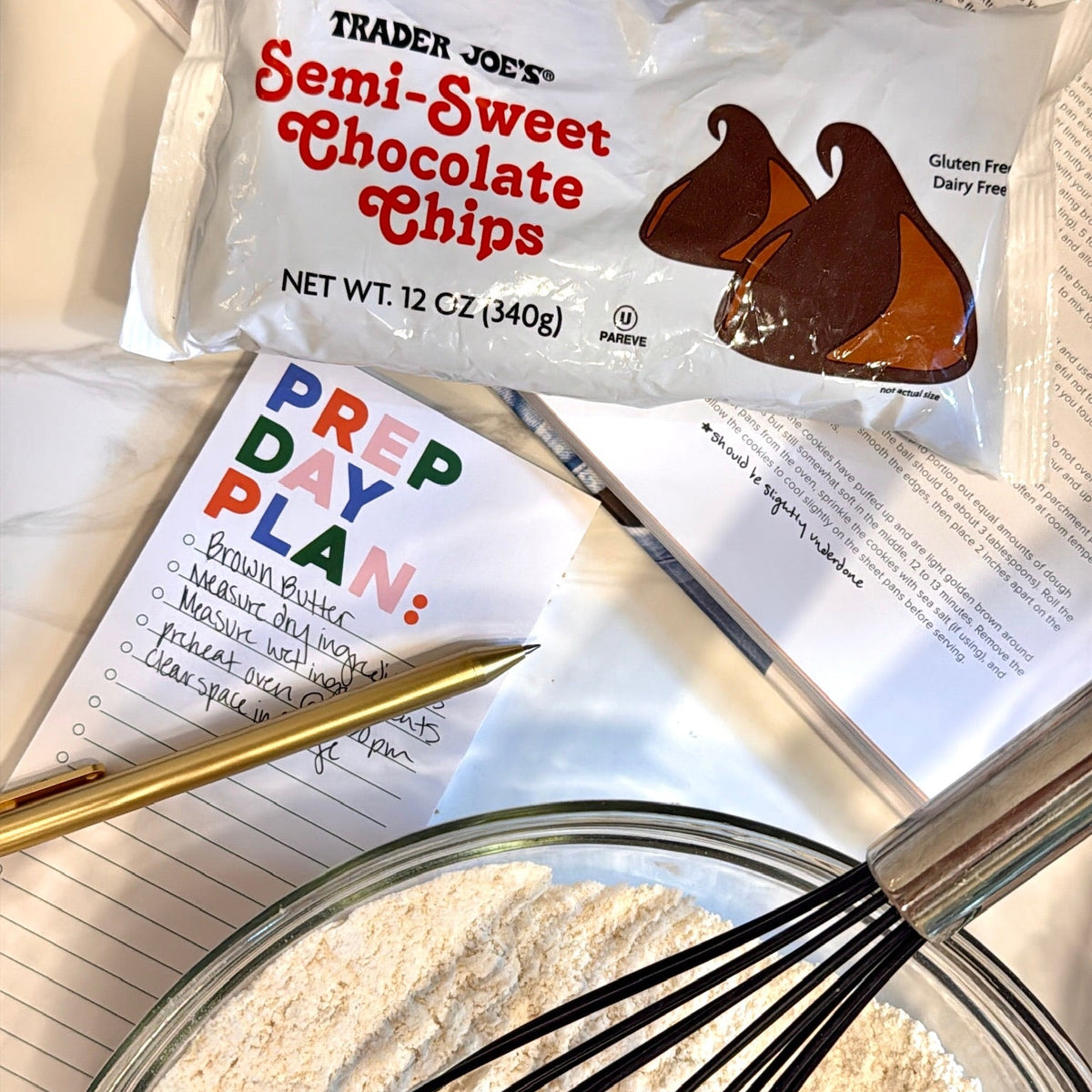 JCS x Jenn Eats Goood Prep Day Plan Tall & Skinny Notepad