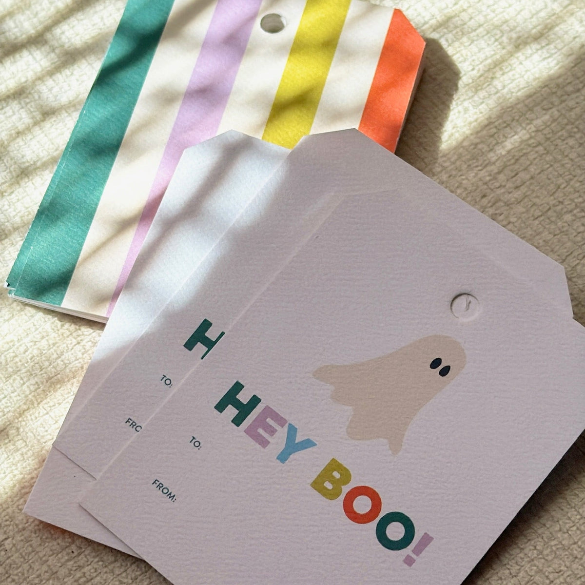 Fall & Halloween HEY BOO Gift Tags