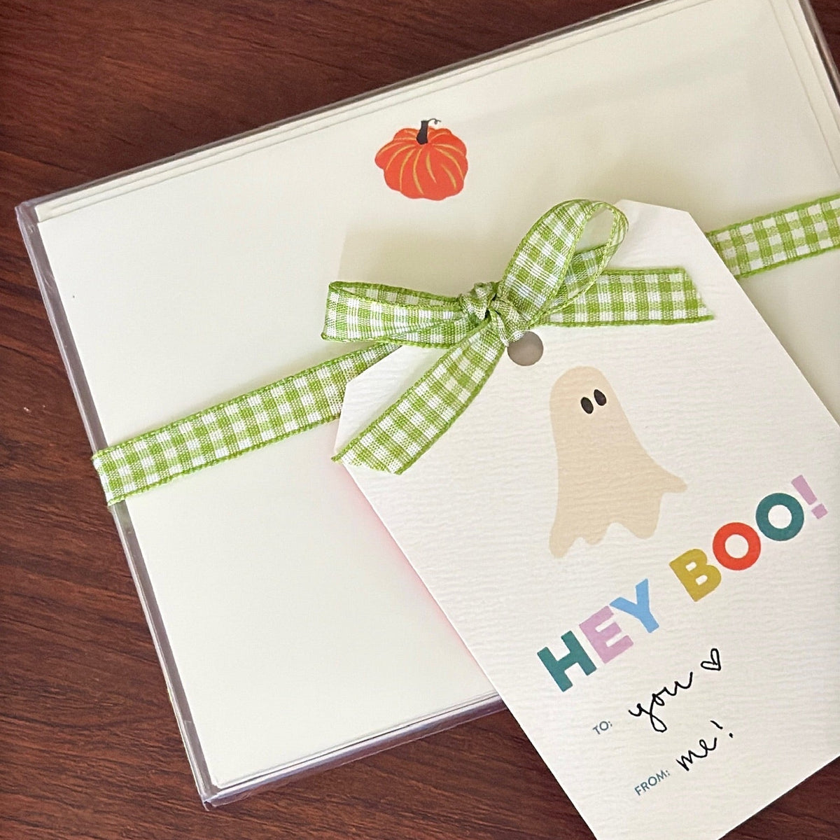 Fall & Halloween HEY BOO Gift Tags