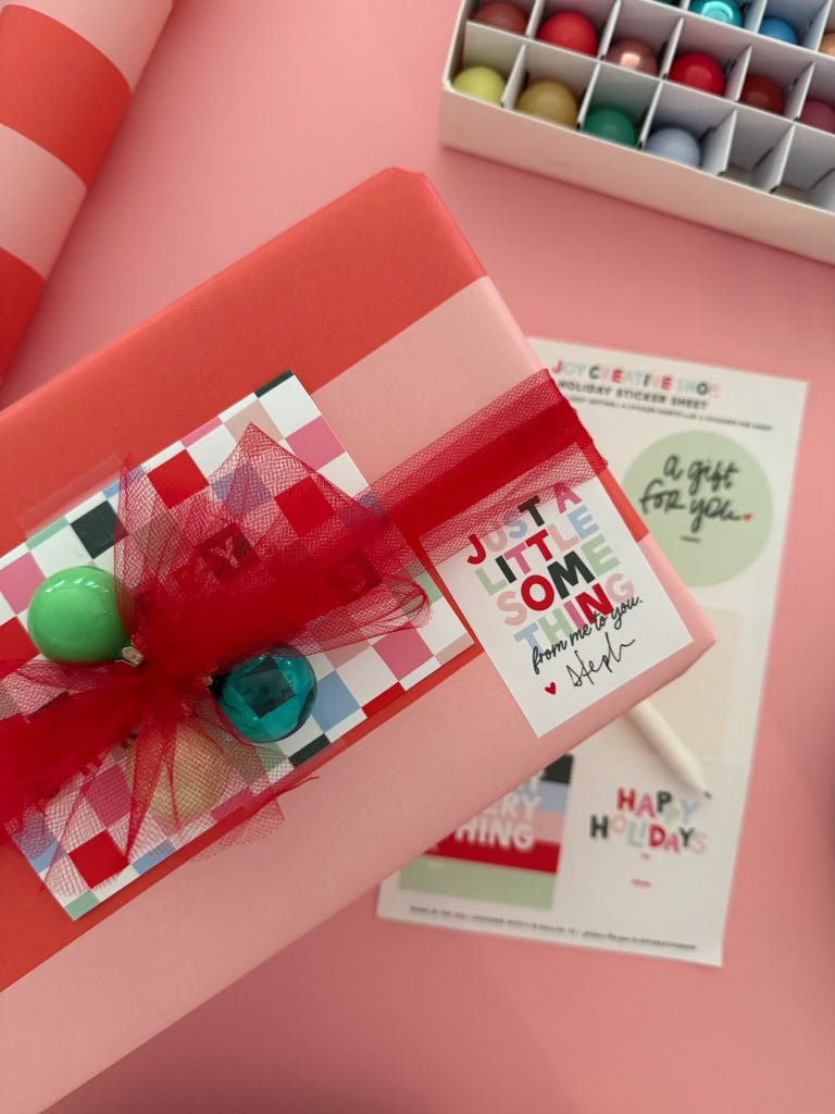 Pink Cabana Stripe Wrapping Paper Roll