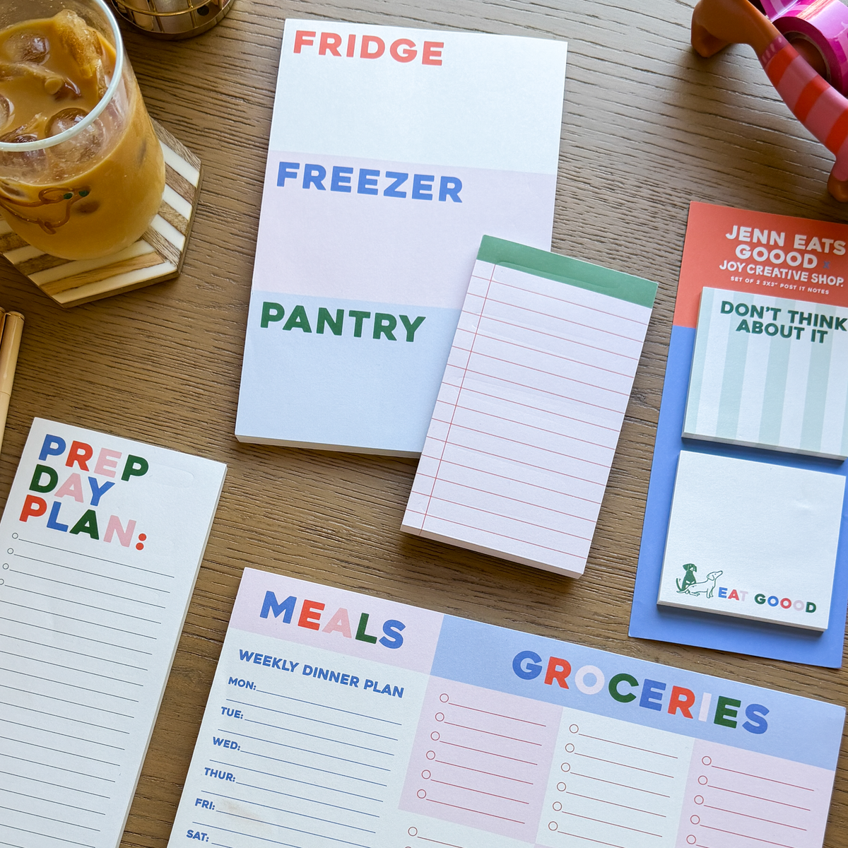 JCS x Jenn Eats Goood Weekly Meal Planner Notepad