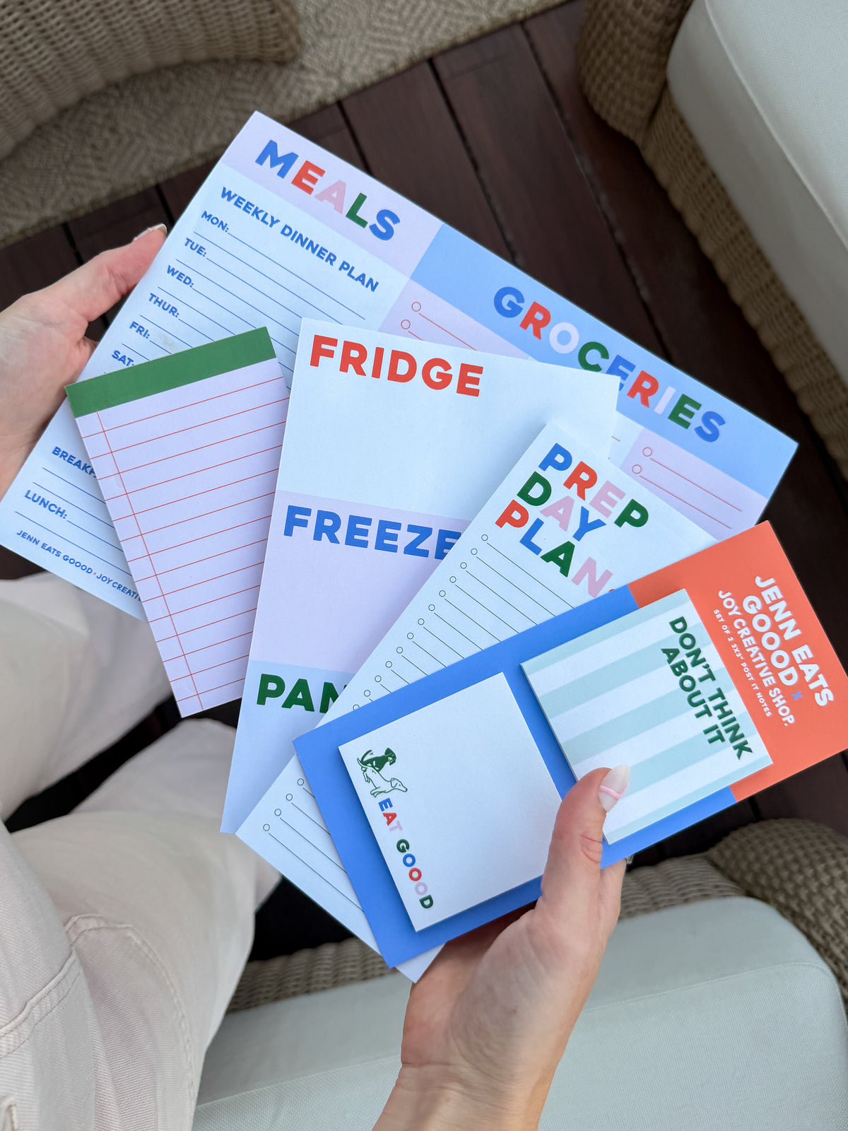 JCS x Jenn Eats Goood Weekly Meal Planner Notepad