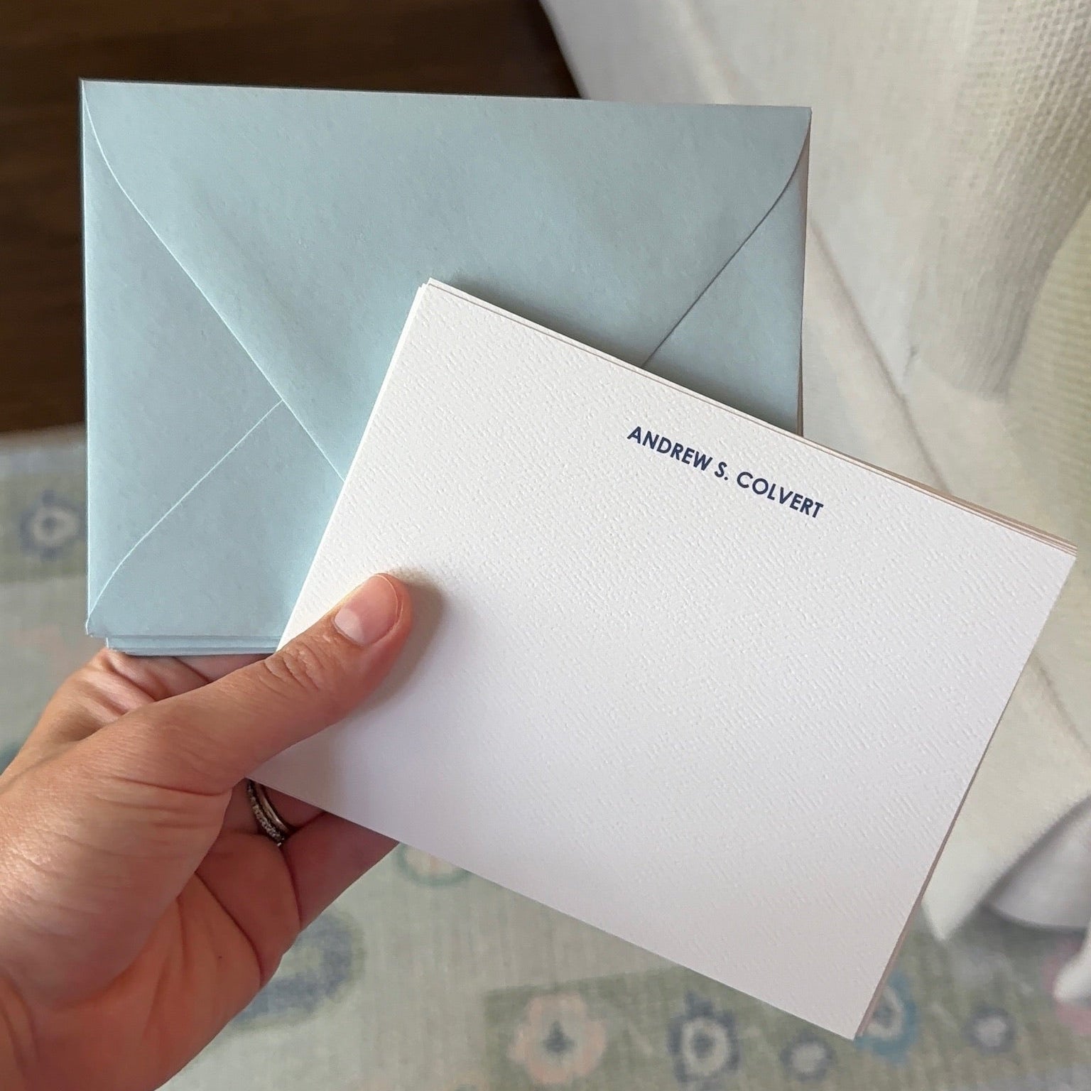 Traditional Block Personalized Stationery