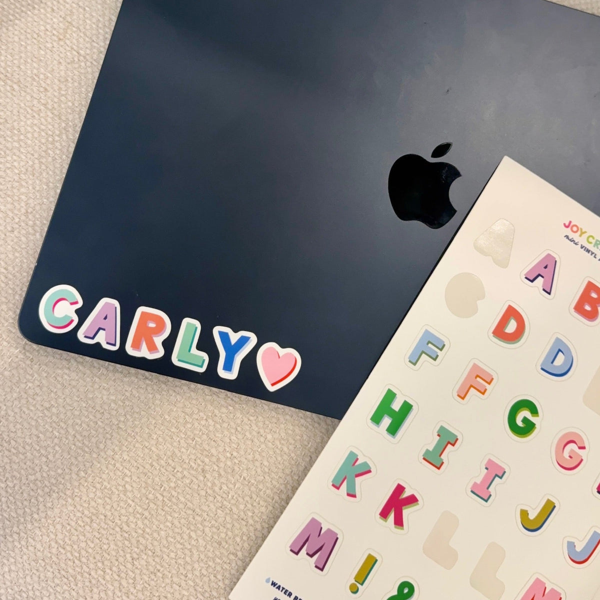 Mini Vinyl Alphabet Stickers