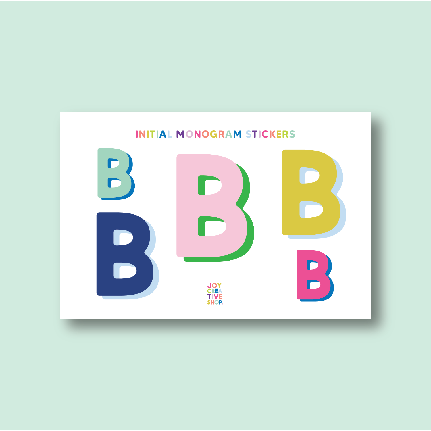 Vinyl Alphabet Stickers - Single Letter Sheets