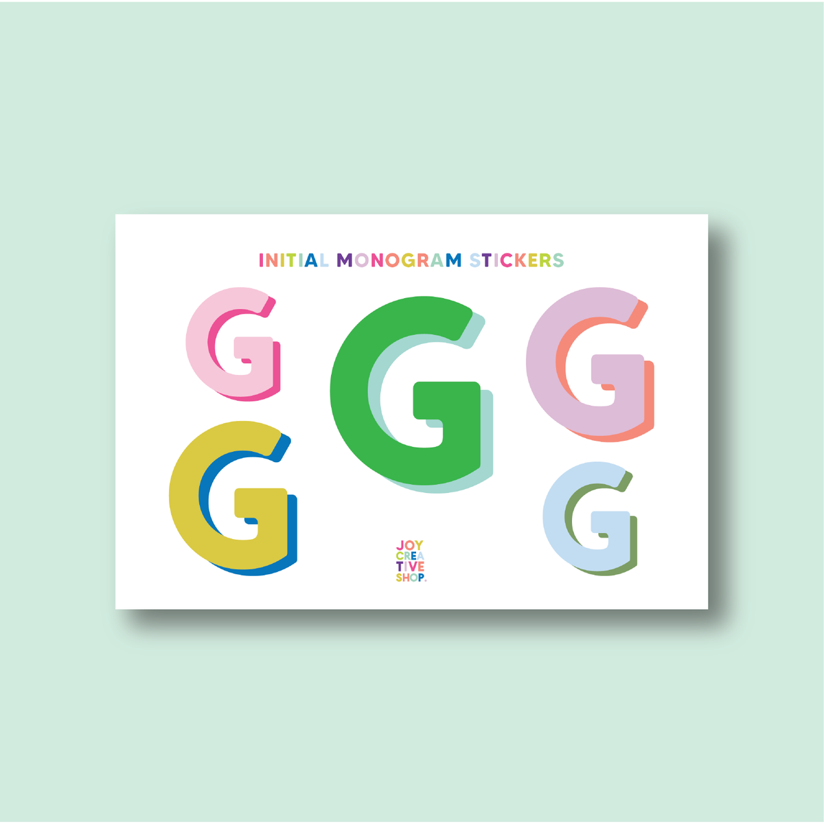 Vinyl Alphabet Stickers - Single Letter Sheets