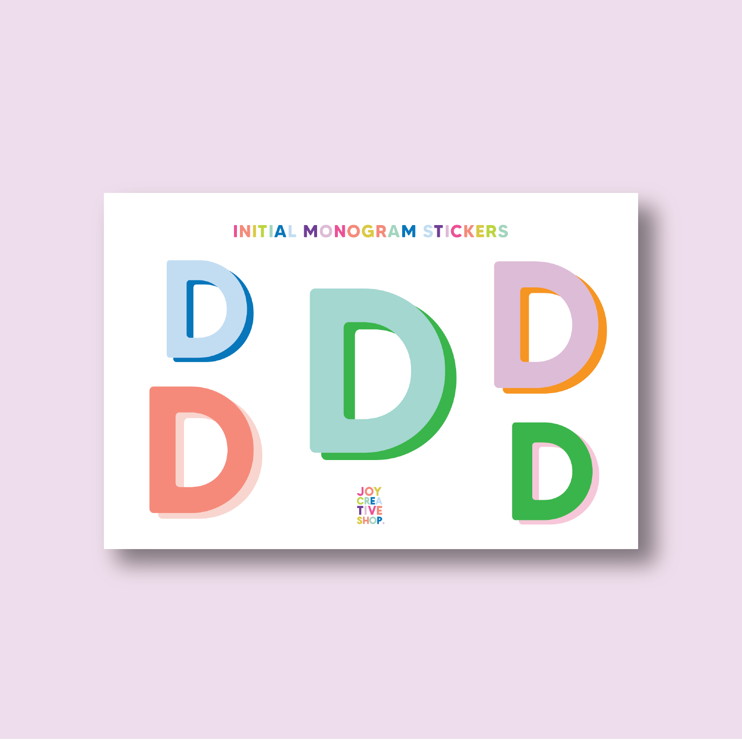 Vinyl Alphabet Stickers - Single Letter Sheets