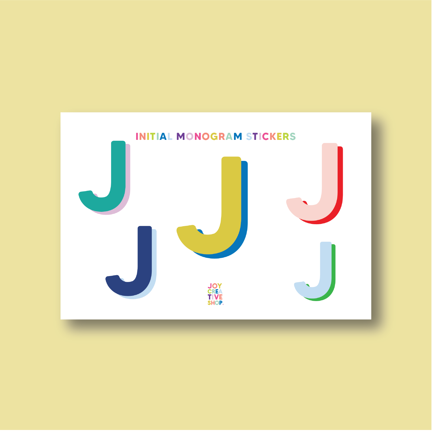 Vinyl Alphabet Stickers - Single Letter Sheets