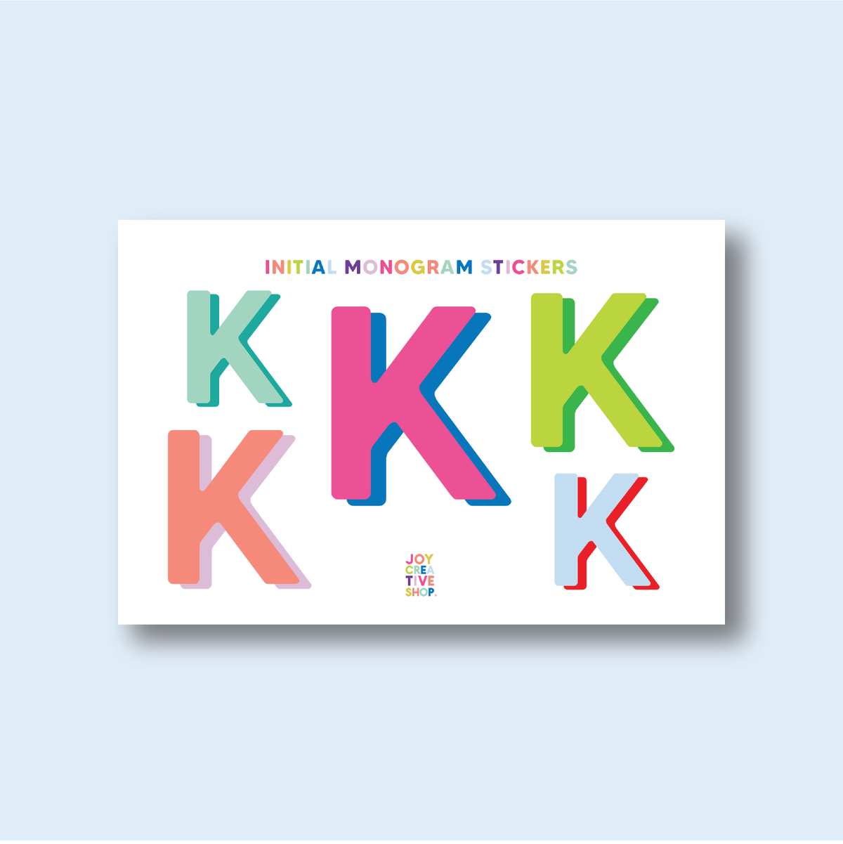 Vinyl Alphabet Stickers - Single Letter Sheets