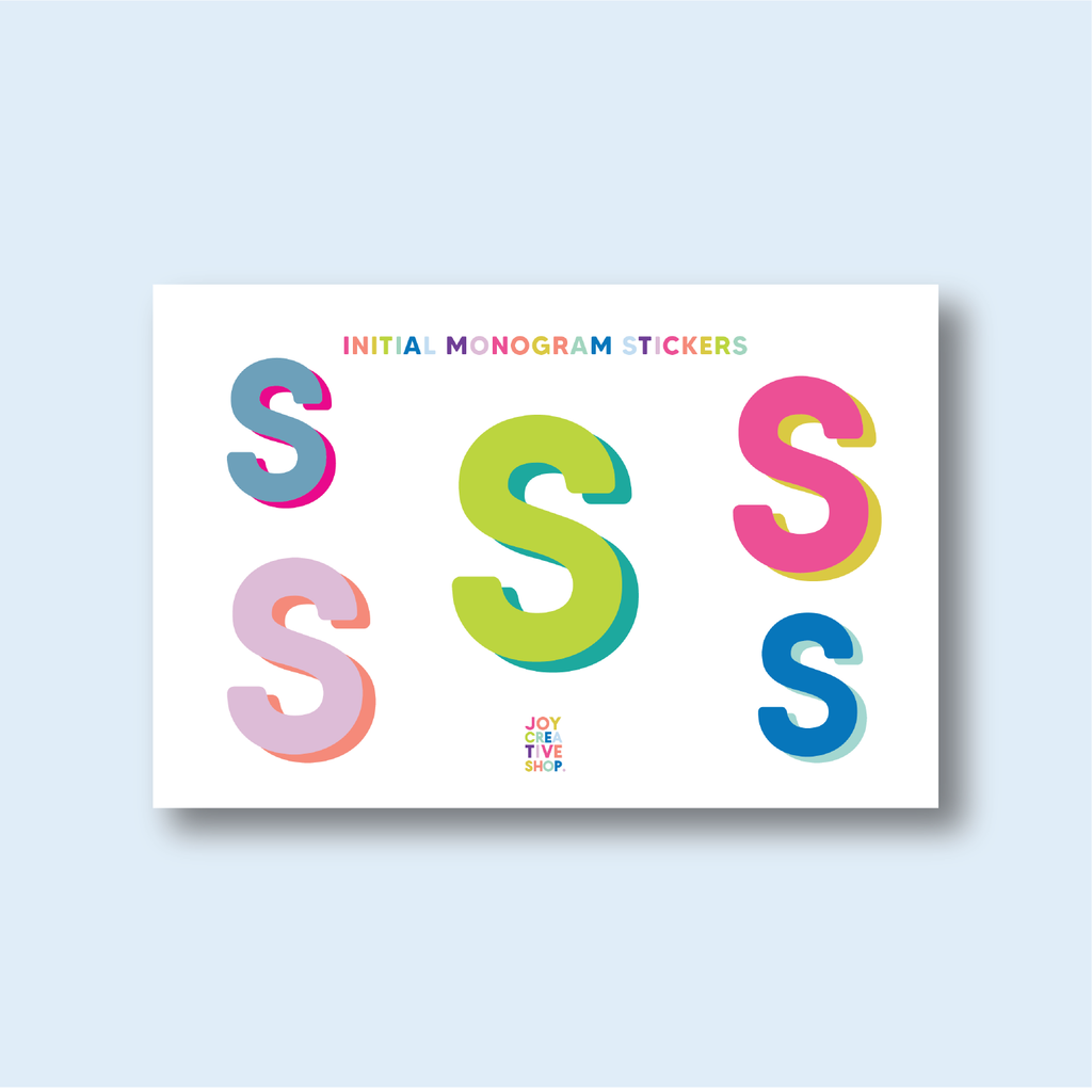 Vinyl Alphabet Stickers - Single Letter Sheets