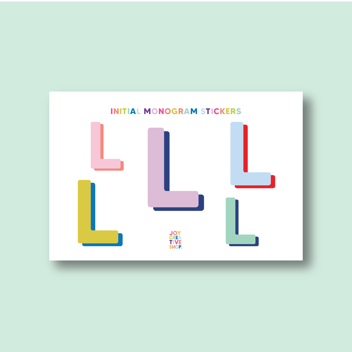 Vinyl Alphabet Stickers - Single Letter Sheets