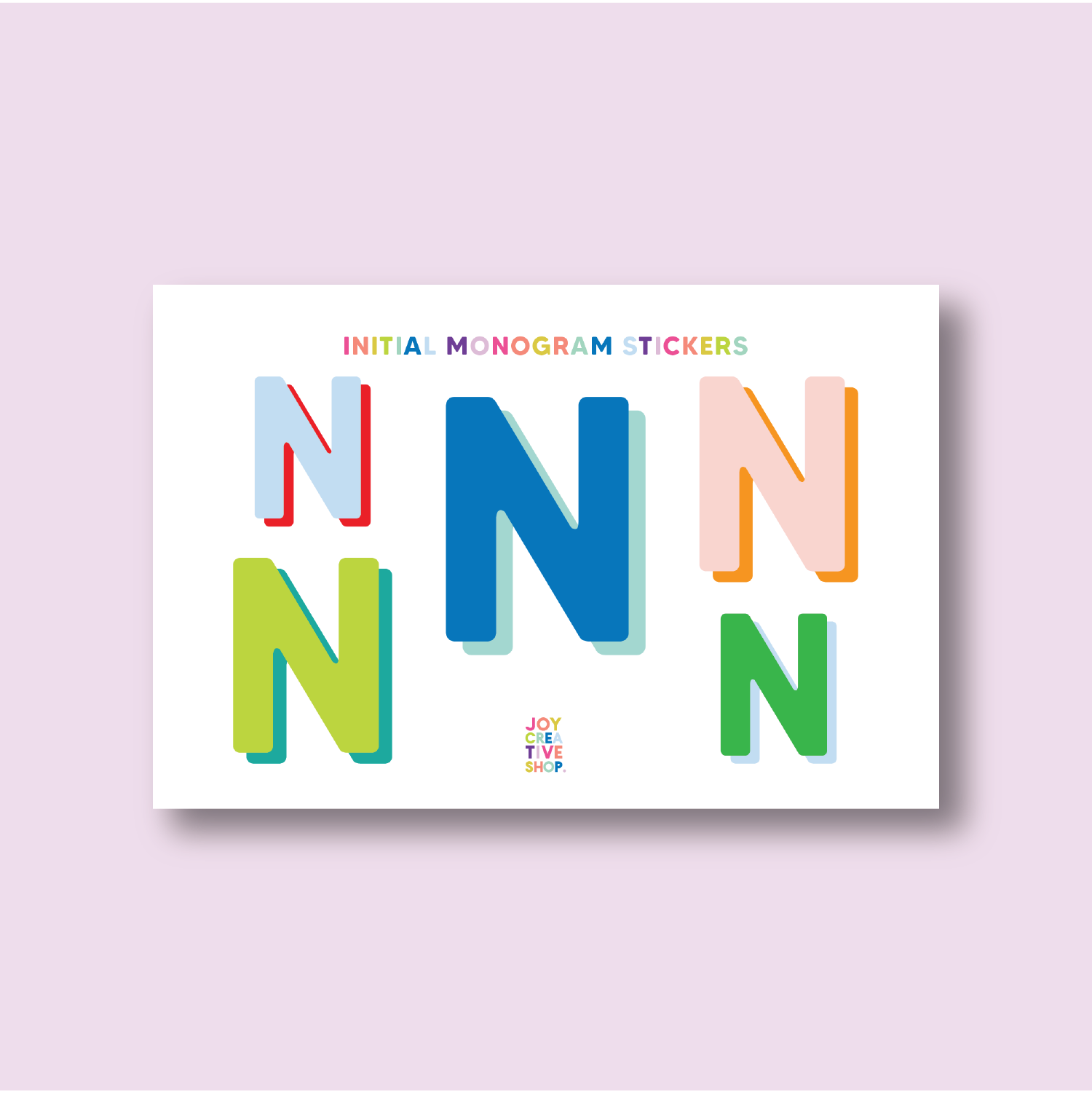 Sticker N Letter Vinyl Alphabet Stickers - Single Letter Sheets