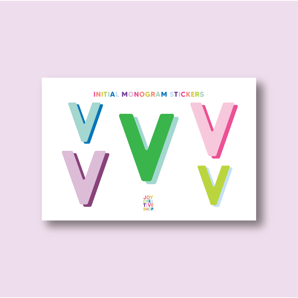 Vinyl Alphabet Stickers - Single Letter Sheets