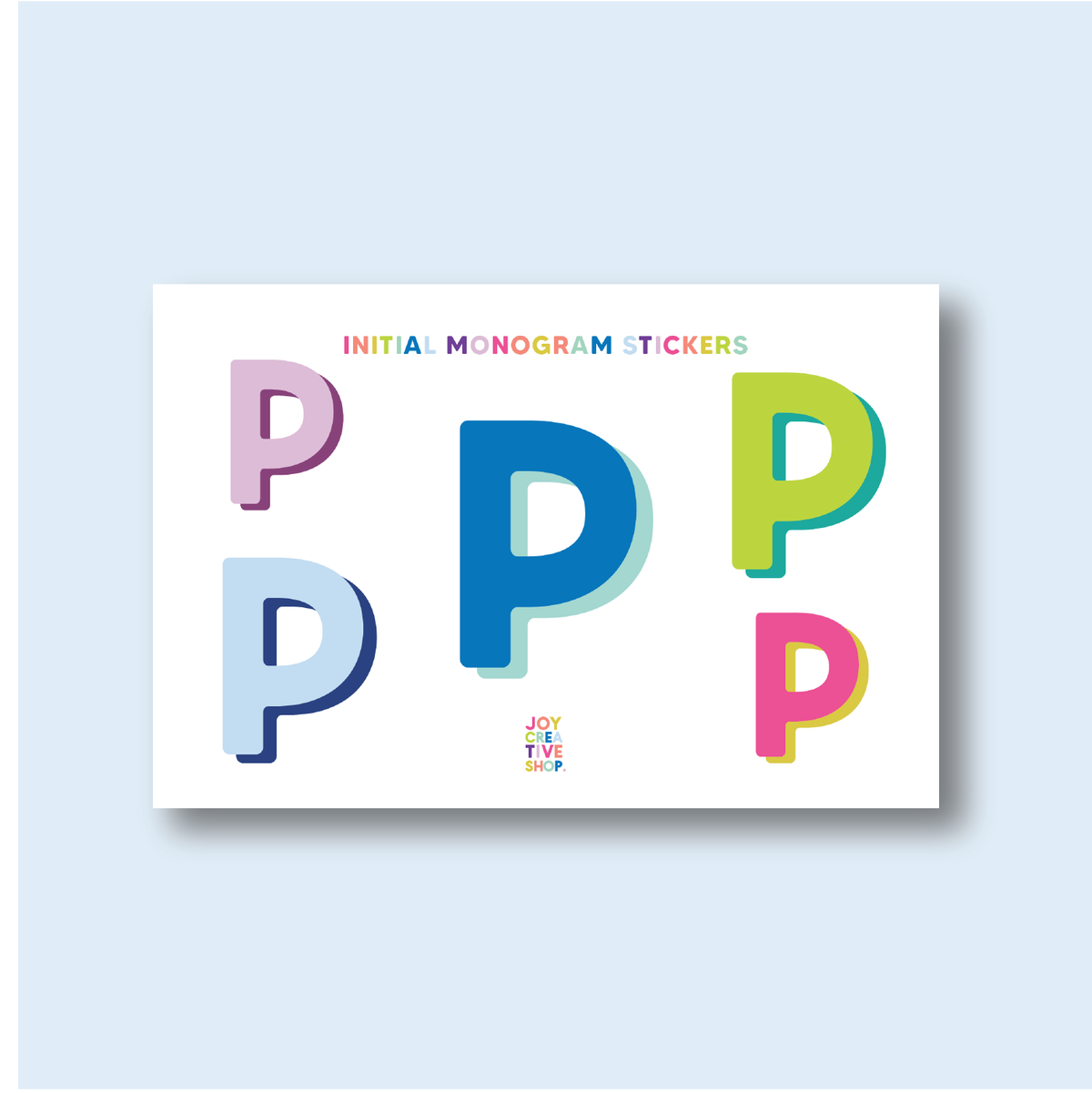 Vinyl Alphabet Stickers - Single Letter Sheets