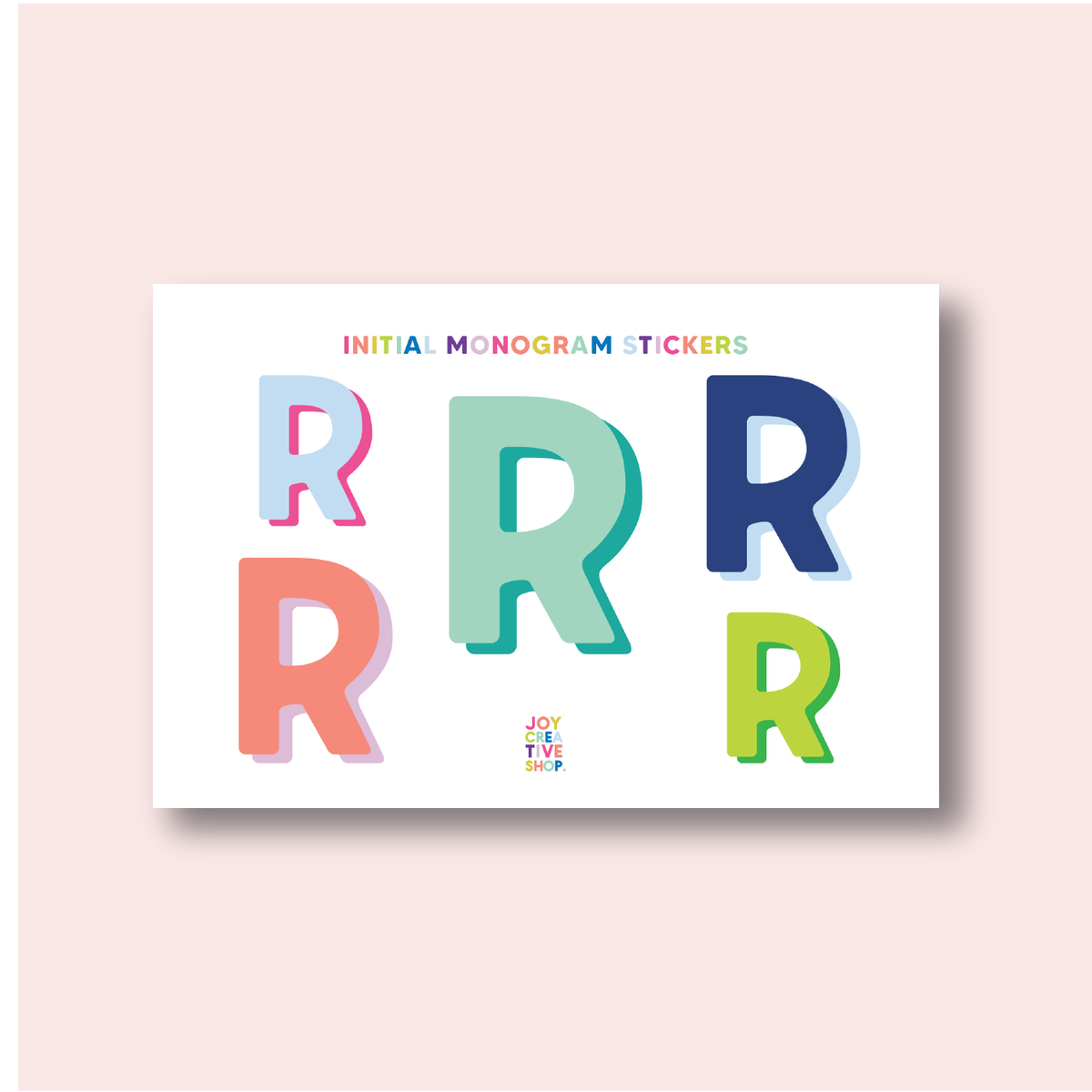 Vinyl Alphabet Stickers - Single Letter Sheets