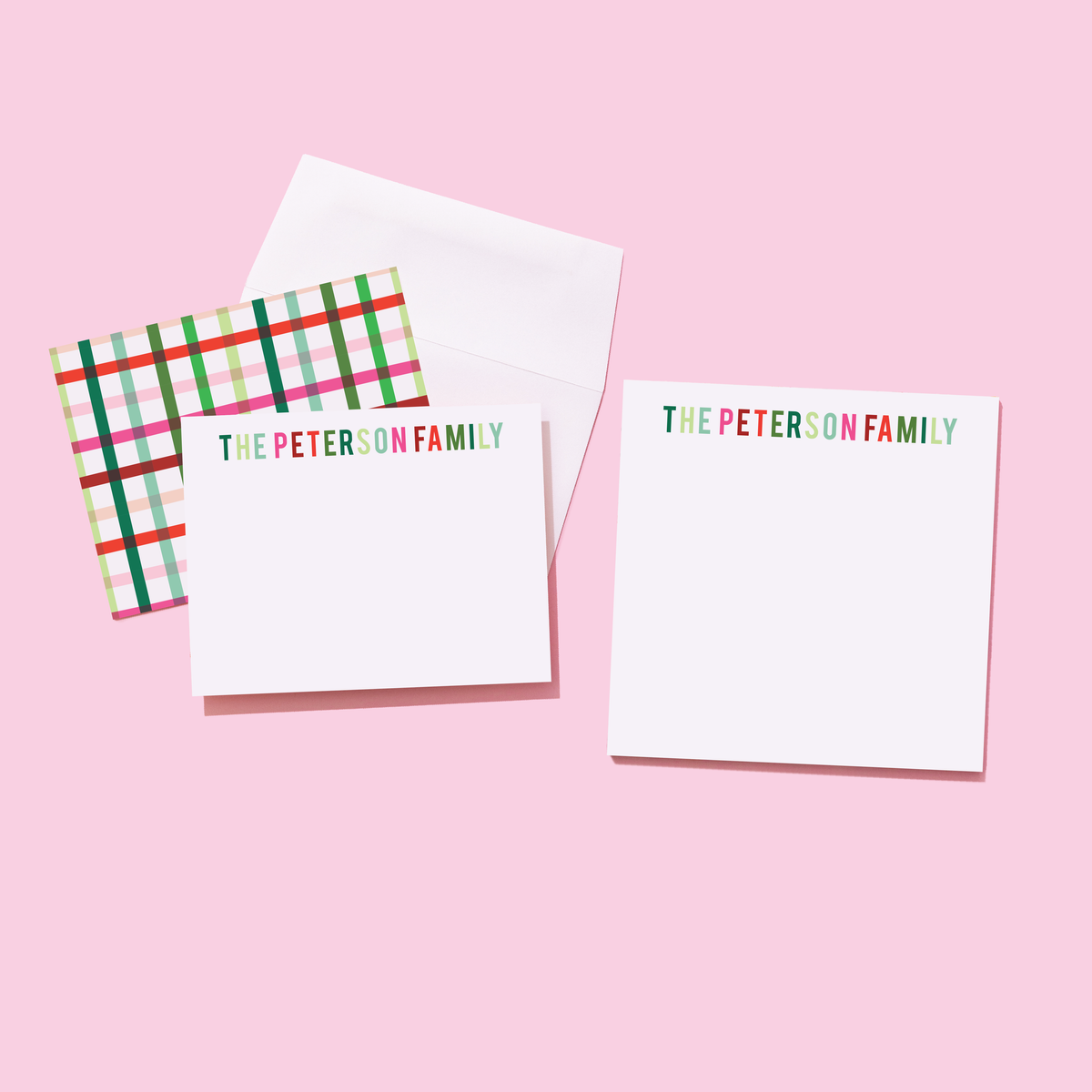 Holiday Multicolored Personalized Notepad