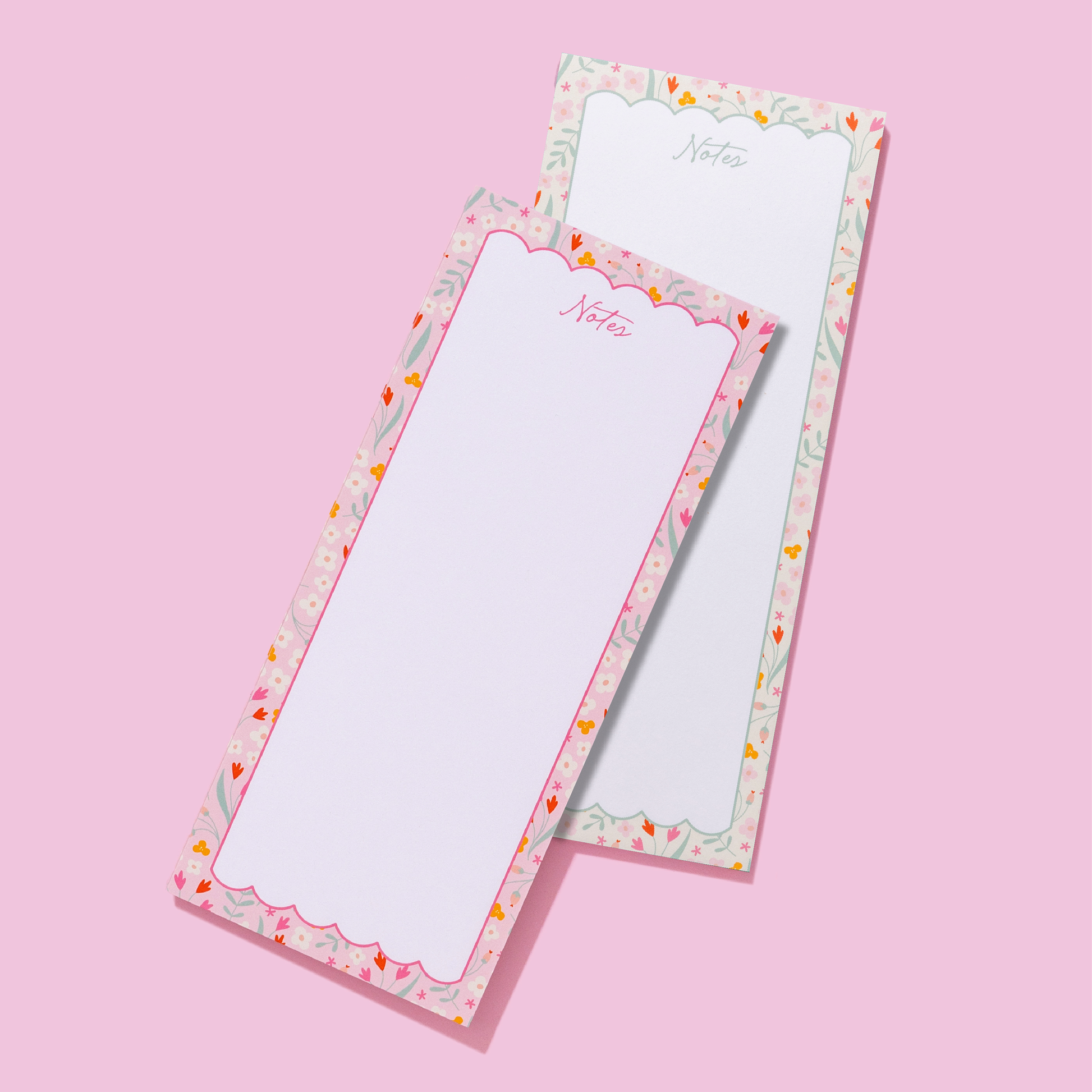Floral Tall & Skinny Notepad