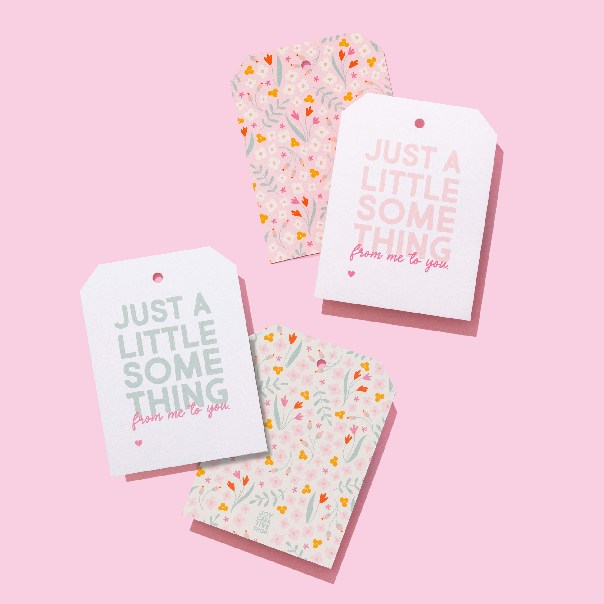 Floral Just a Little Something Gift Tags