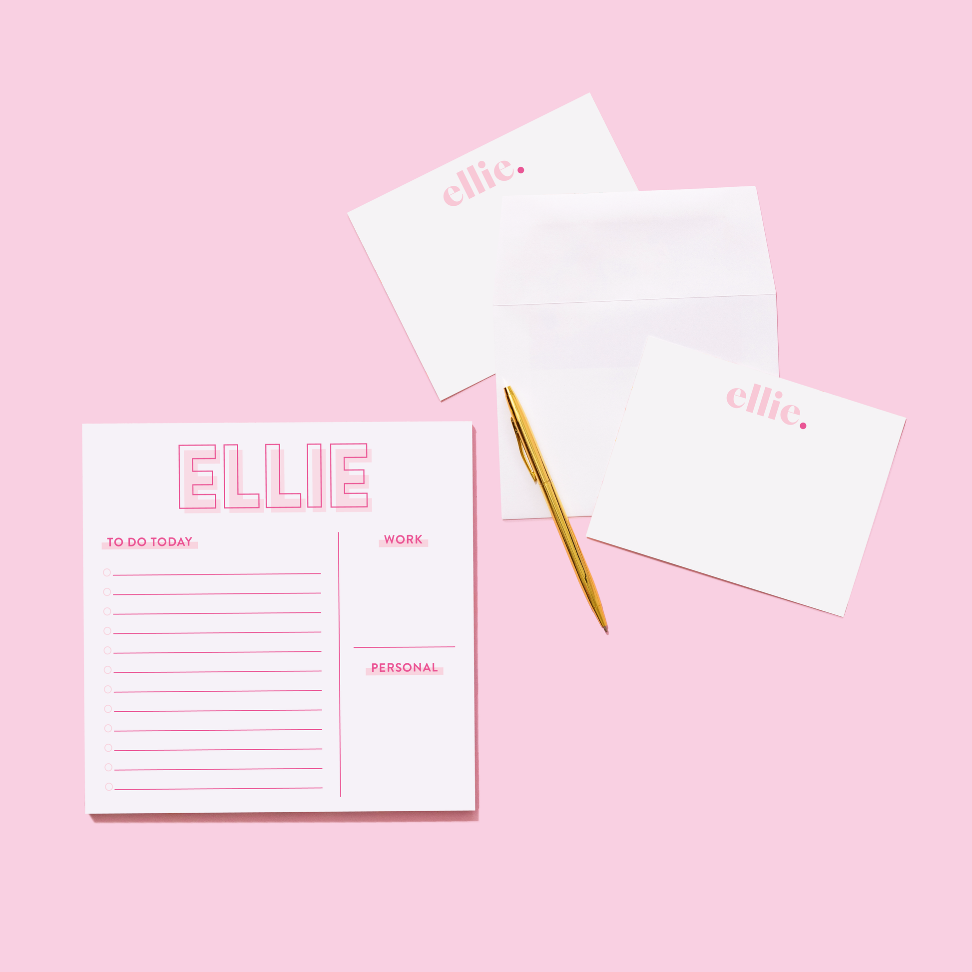 Personalized Task Pad & Stationery Bundle