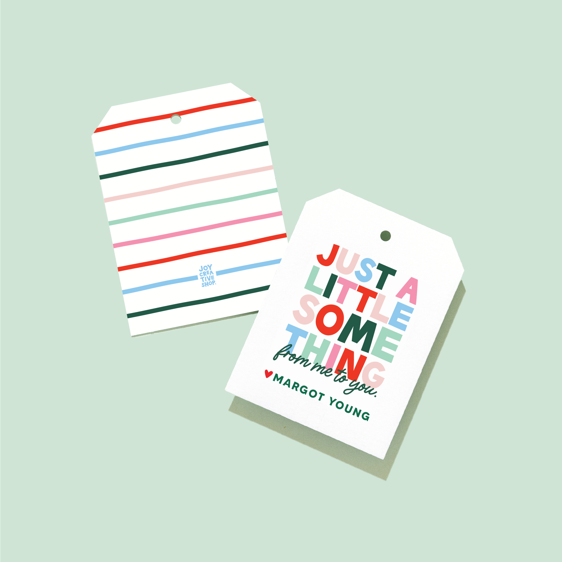 Holiday Just a Little Something Gift Tag or Sticker